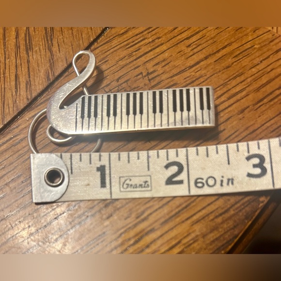 Sterling Silver Mexico Treble Cleft Pin - Picture 7 of 10